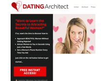 Tablet Screenshot of datingarchitect.com